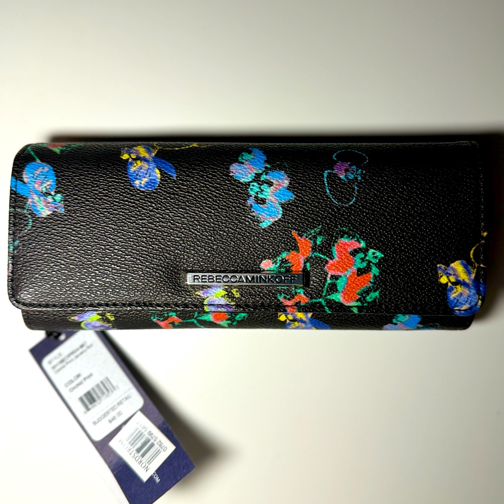 Rebecca Minkoff Jewelry Roll In Orchid Print 20$